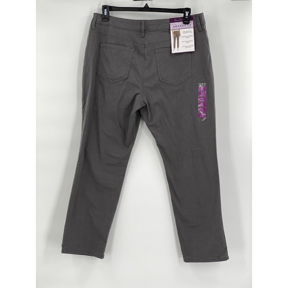 GLORIA VANDERBILT NWT Amanda‎ 2.0 Women's 16 Short Khaki Original Slimming Jean - Picture 4 of 7